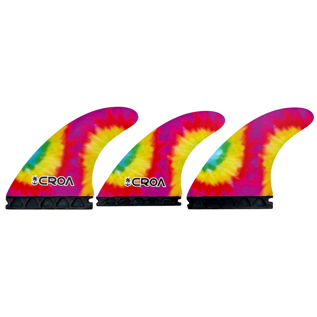 Quilhas Croa Fiber Pro Futures - Medium Tie-Dye Quilhas Croa Fiber Pro Futures - Medium Tie-Dye