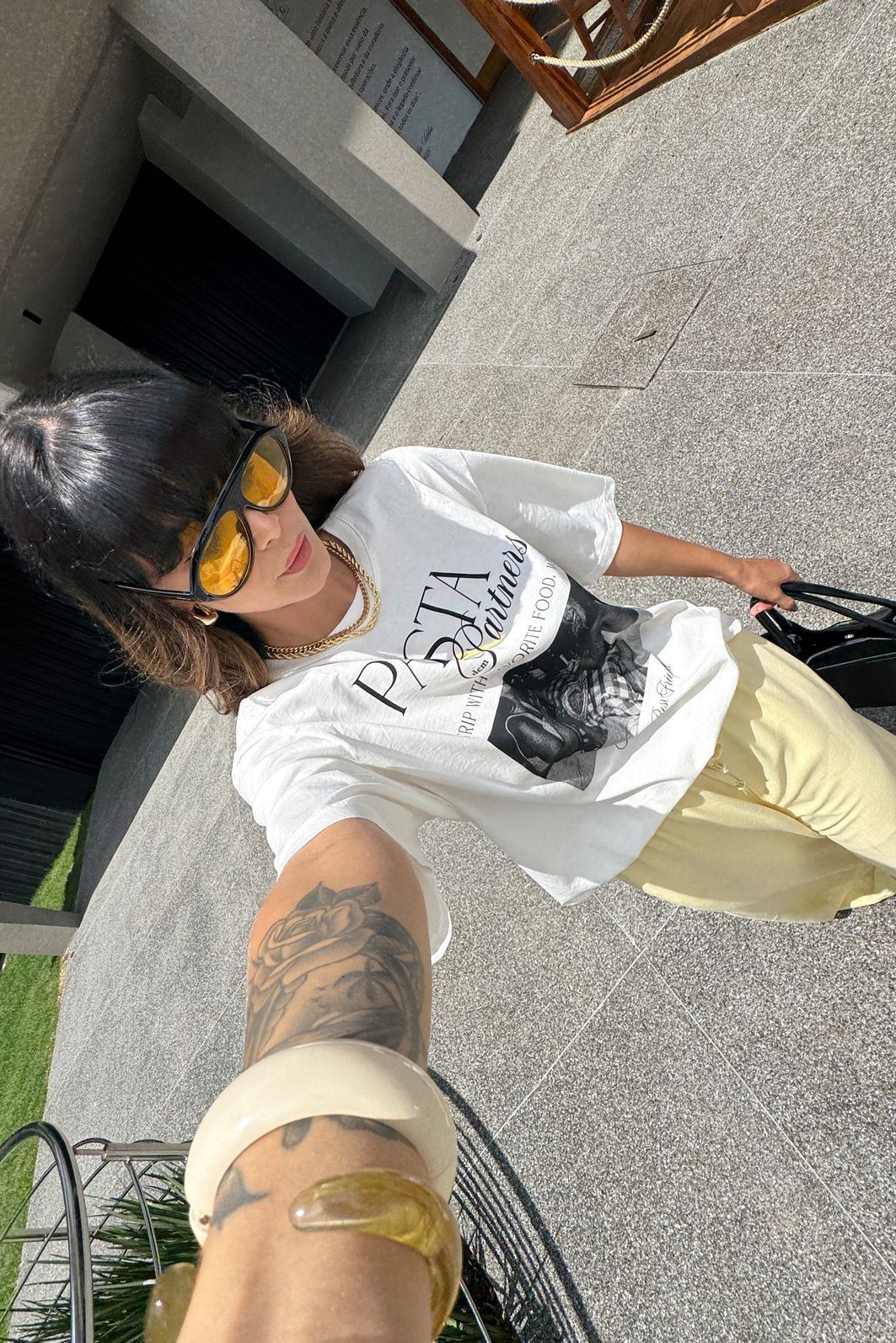 T-SHIRT OVERSIZED PASTA PARTNERS OFF WHITE T-SHIRT OVERSIZED PASTA PARTNERS OFF WHITE