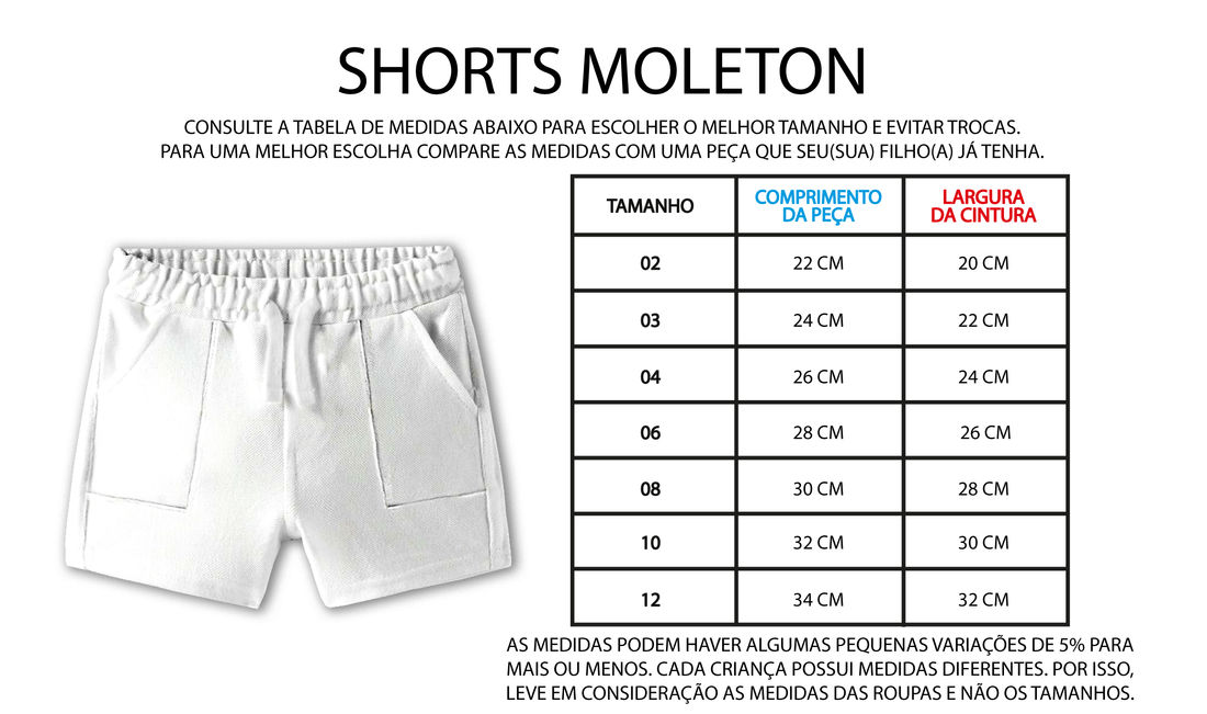 SHORTS UNISSEX RETRÔZINHA