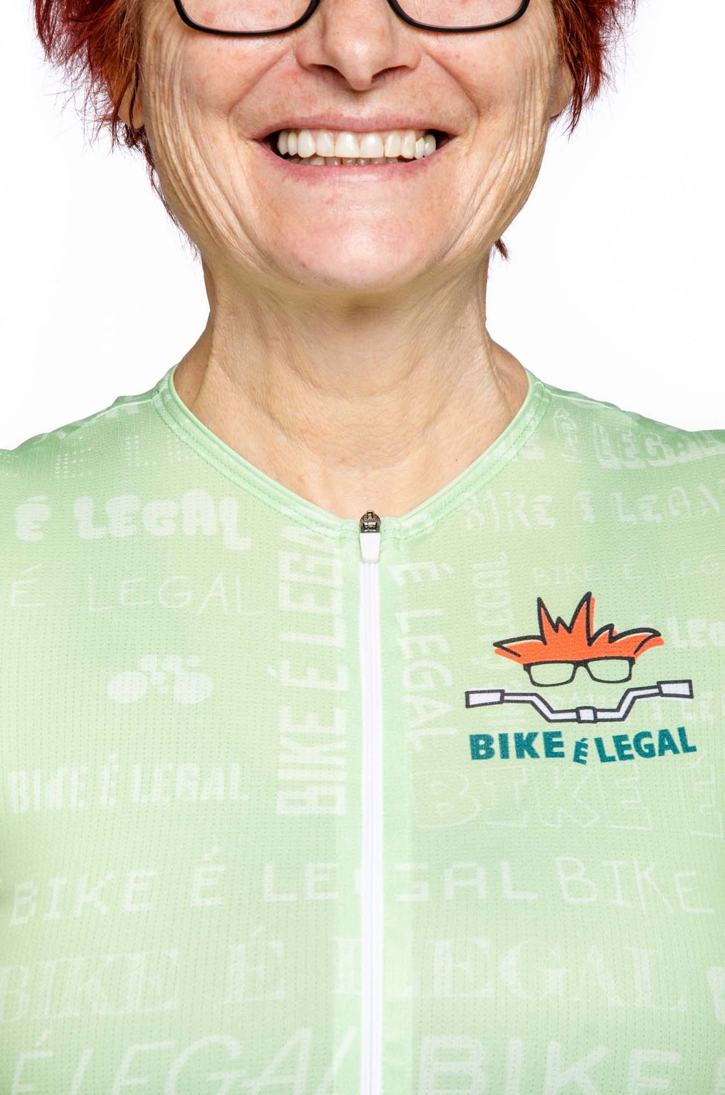 Camisa Ciclismo Sport Bike É Legal Verde Claro Jersey Sport Bike É Legal Verde Claro