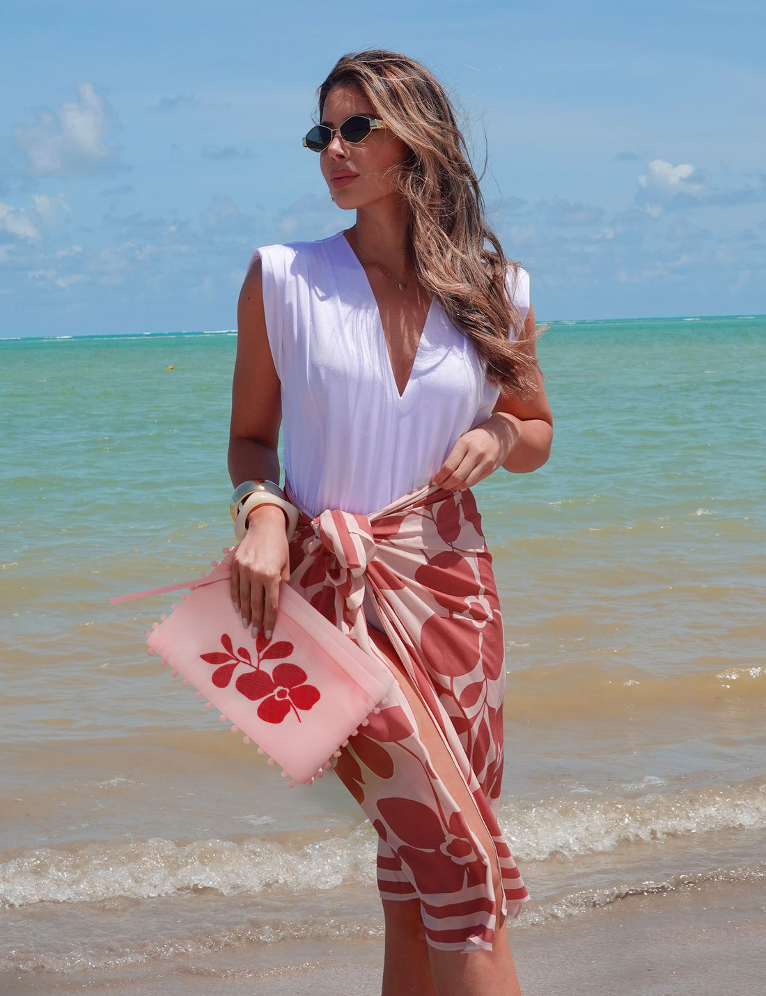 Kit Canga Estampada + Necessaire - Unique Chic Kit Canga Estampada + Necessaire - Unique Chic