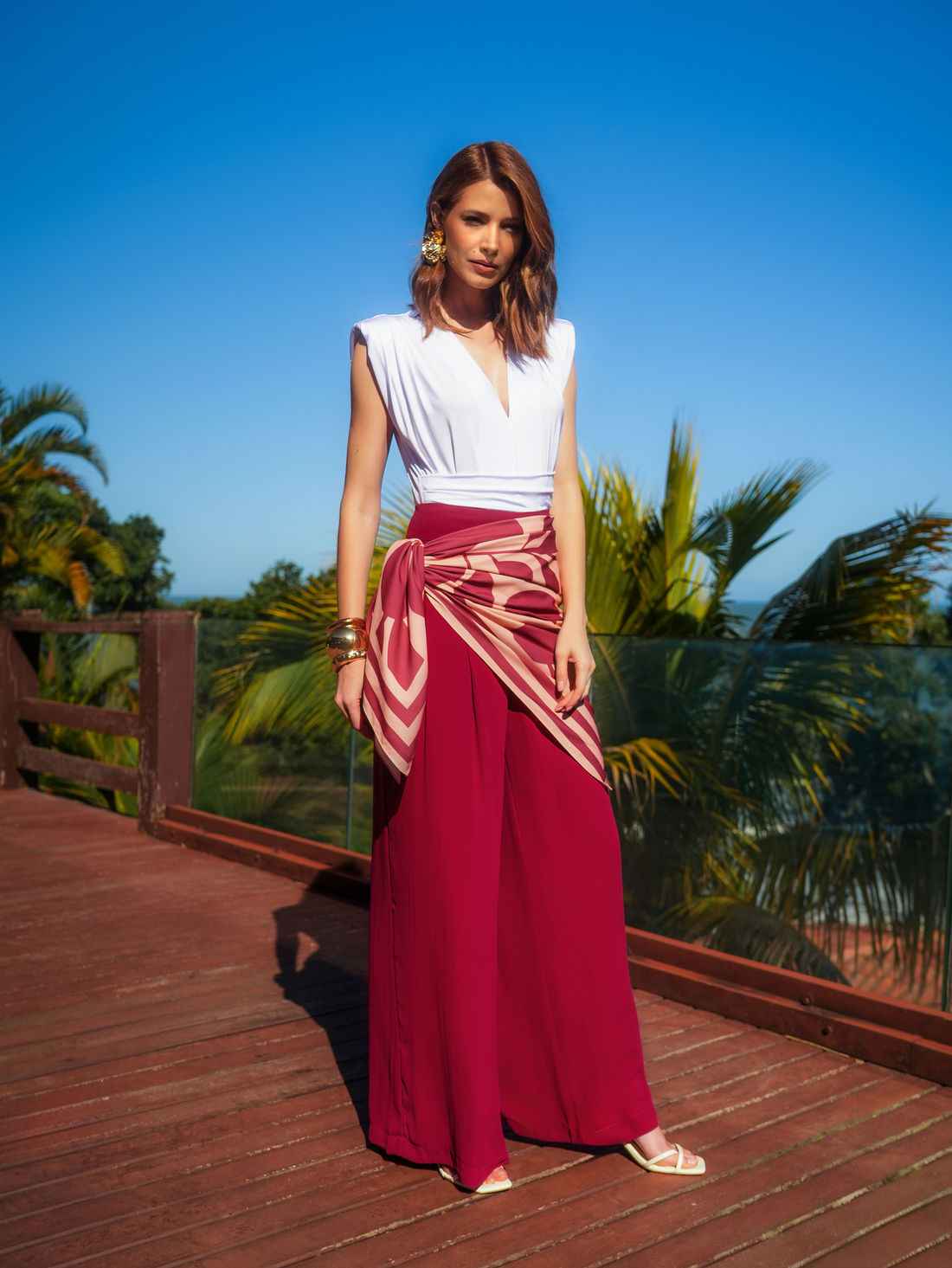 Kit Canga Estampada + Necessaire - Unique Chic Kit Canga Estampada + Necessaire - Unique Chic