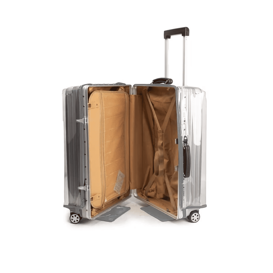 Capa de Mala Maloa Alça Tradicional Transparente Cinza GG 32kg (Verificar malas compatíveis na descrição) Capa de Mala Maloa Alça Tradicional Transparente Cinza GG 32kg (Verificar malas compatíveis na descrição)