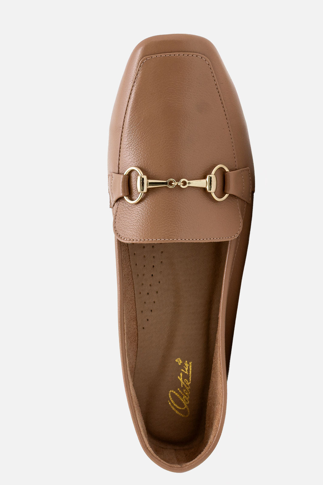 Mocassim Tradicional em Couro Bege Mocassim Tradicional em Couro Bege