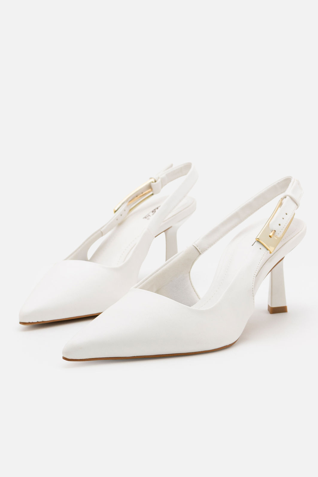 Chanel com Fivela e Salto Geométrico Branco Chanel com Fivela e Salto Geométrico Branco