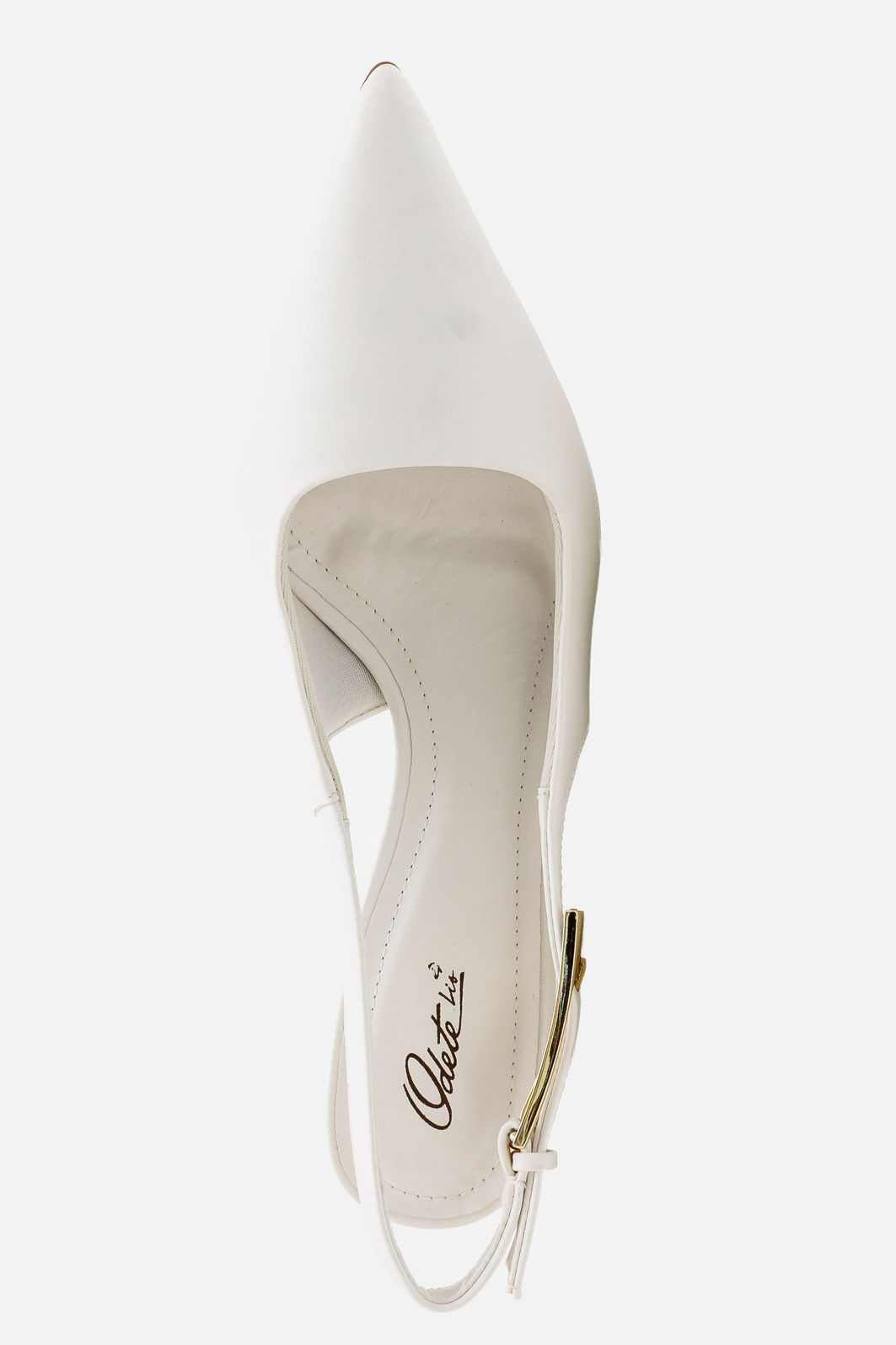 Chanel com Fivela e Salto Geométrico Branco Chanel com Fivela e Salto Geométrico Branco