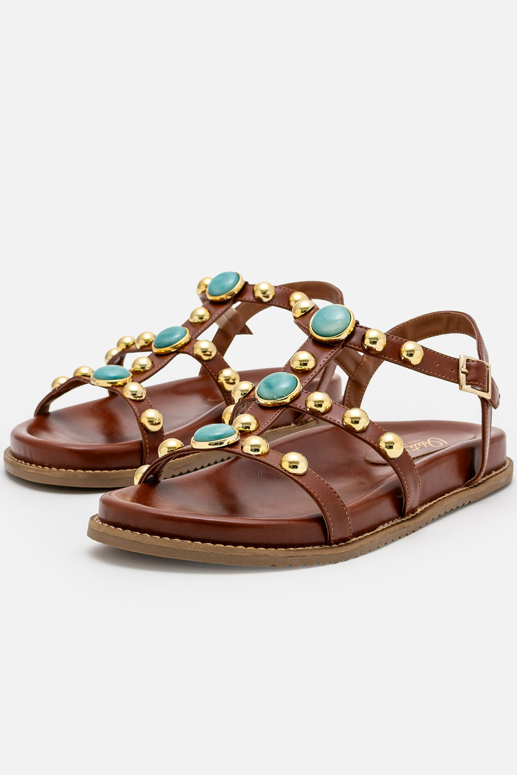 Papete com Pedras Azuis e Esferas Cromadas Tostado Papete com Pedras Azuis e Esferas Cromadas Tostado