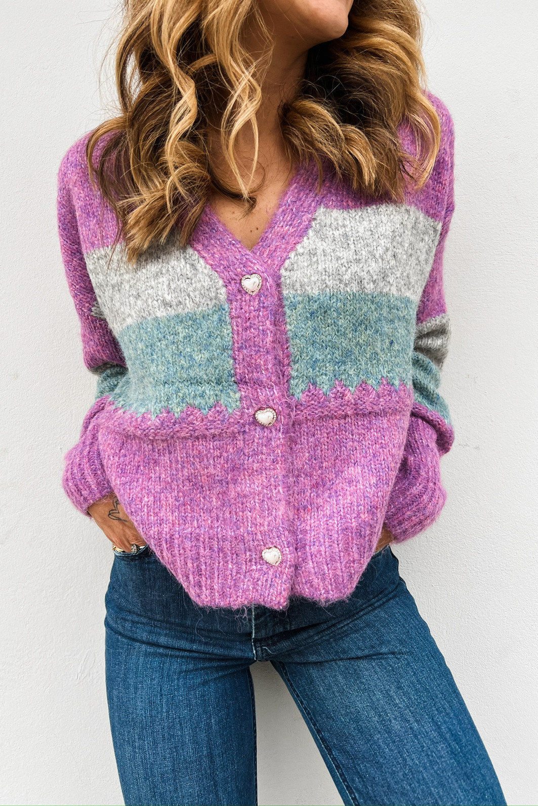 Casaco Vintage Carmo Lilás - Mini Moni Casaco Vintage Carmo Lilás - Mini Moni