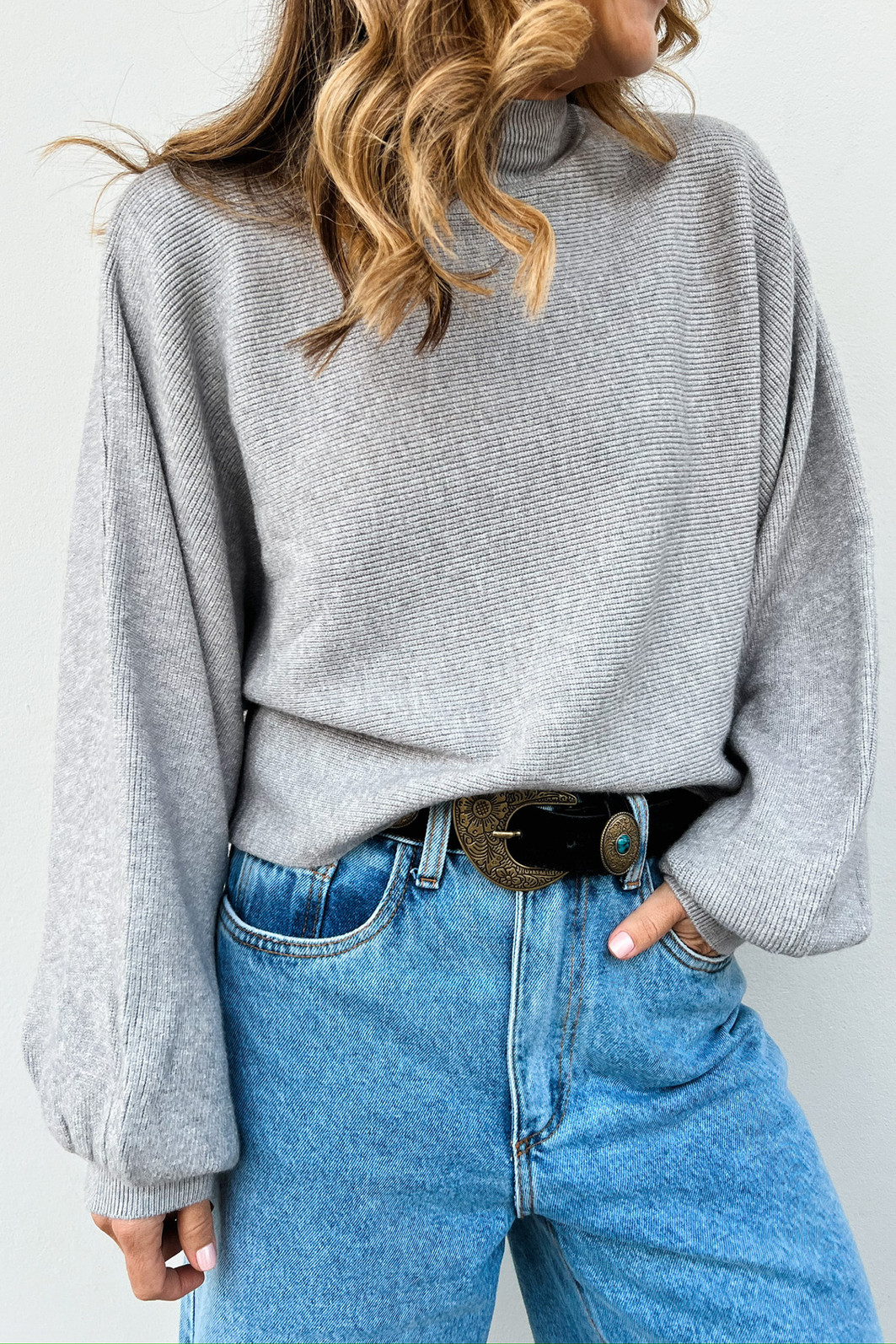 Tricô Cropped Samantha Mescla - Mini Moni Tricô Cropped Samantha Mescla - Mini Moni