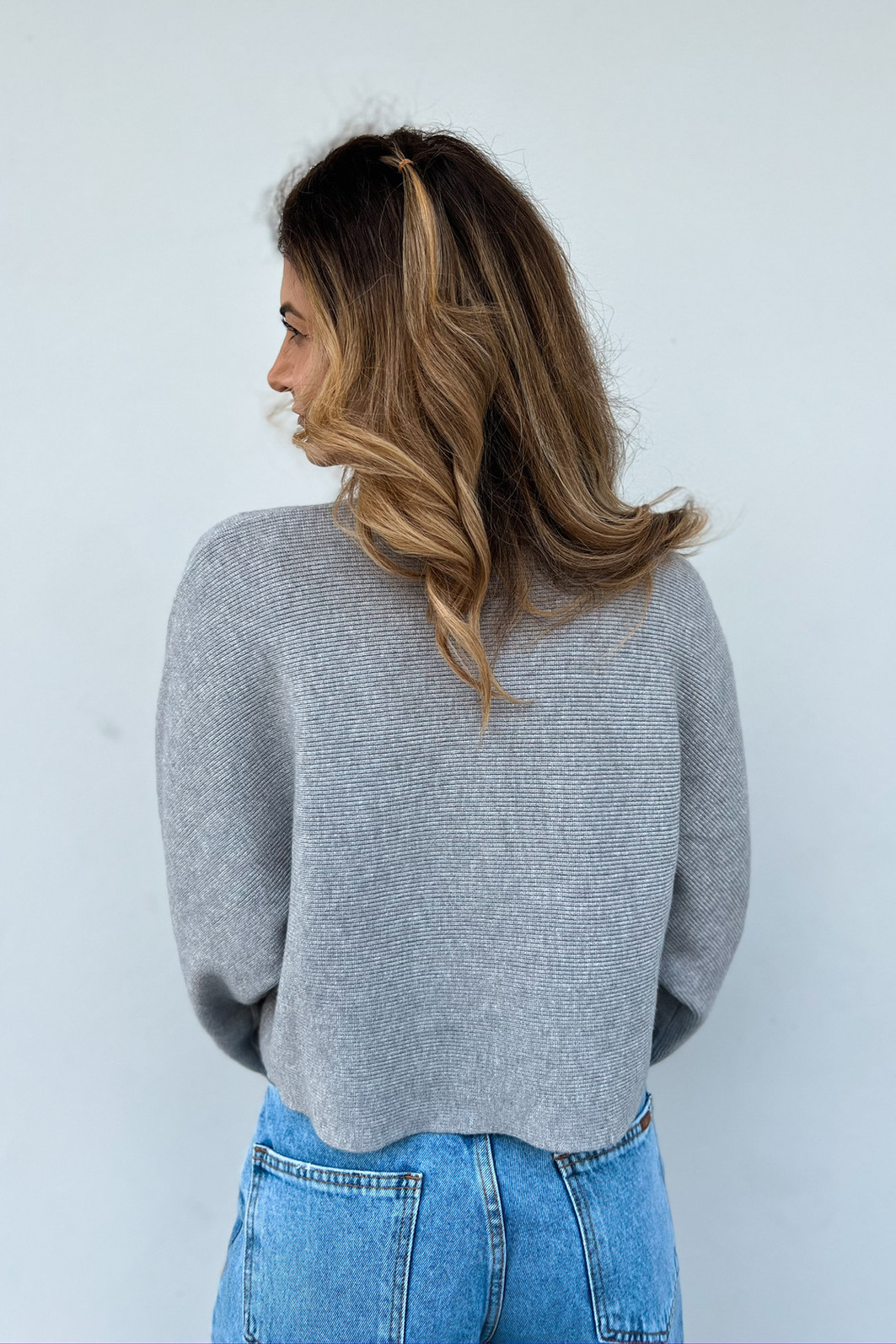 Tricô Cropped Samantha Mescla - Mini Moni Tricô Cropped Samantha Mescla - Mini Moni