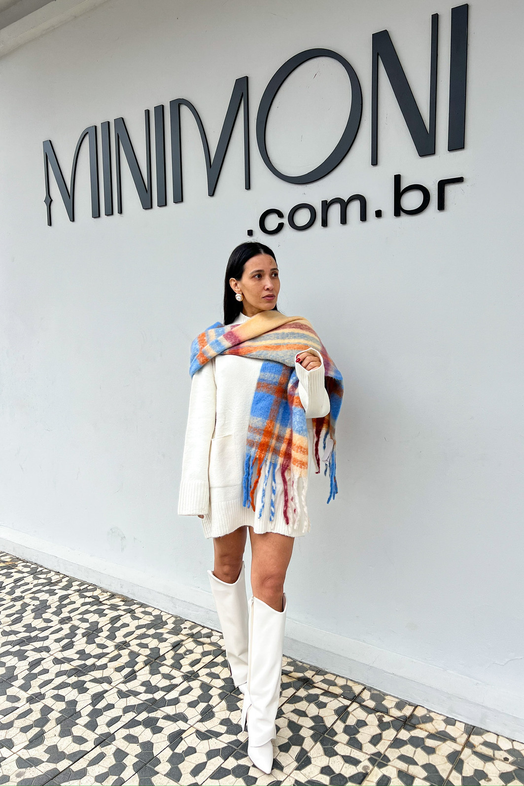 Maxi Blusa Talita Off-White - Mini Moni Maxi Blusa Talita Off-White - Mini Moni