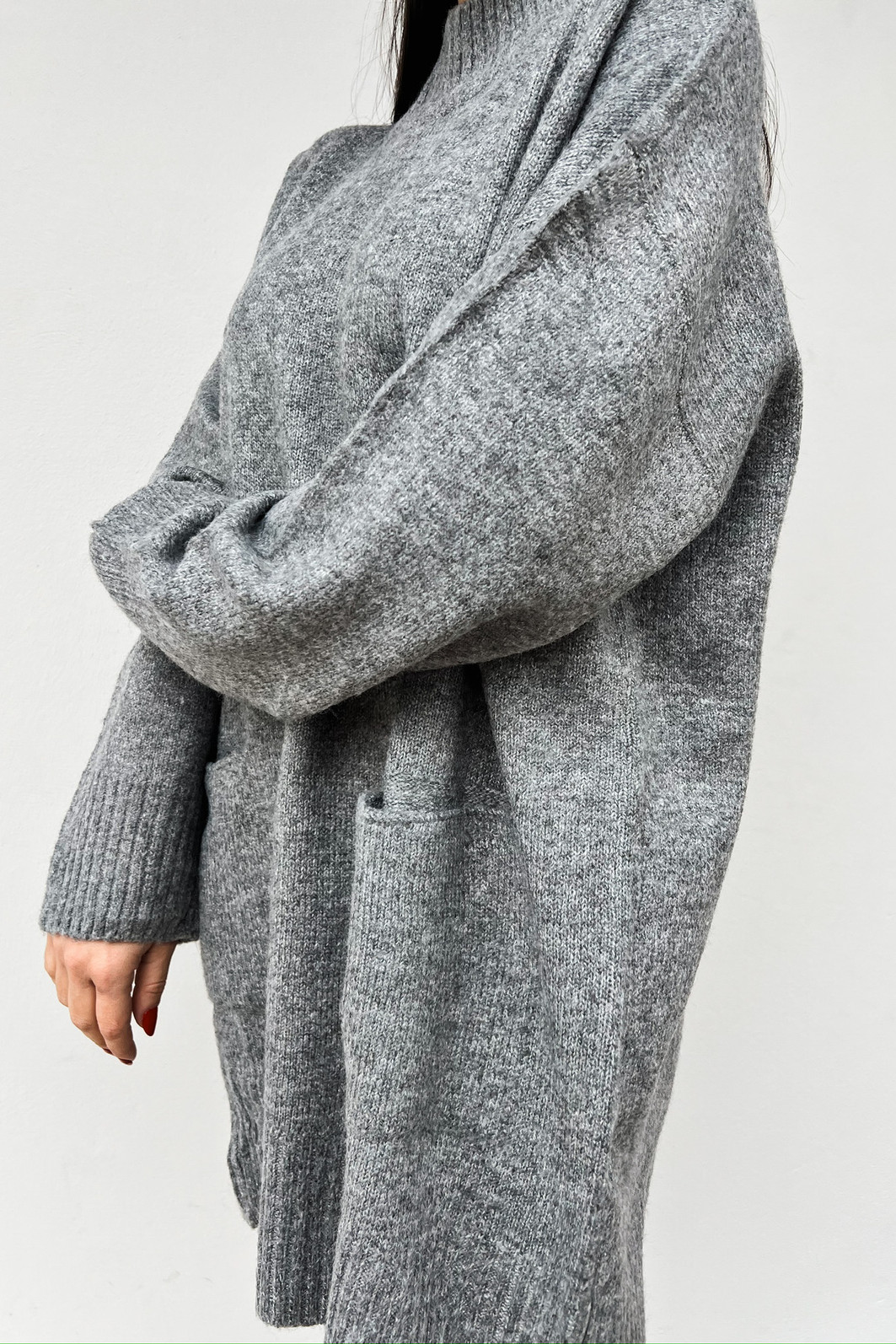 Maxi Blusa Talita Cinza - Mini Moni Maxi Blusa Talita Cinza - Mini Moni