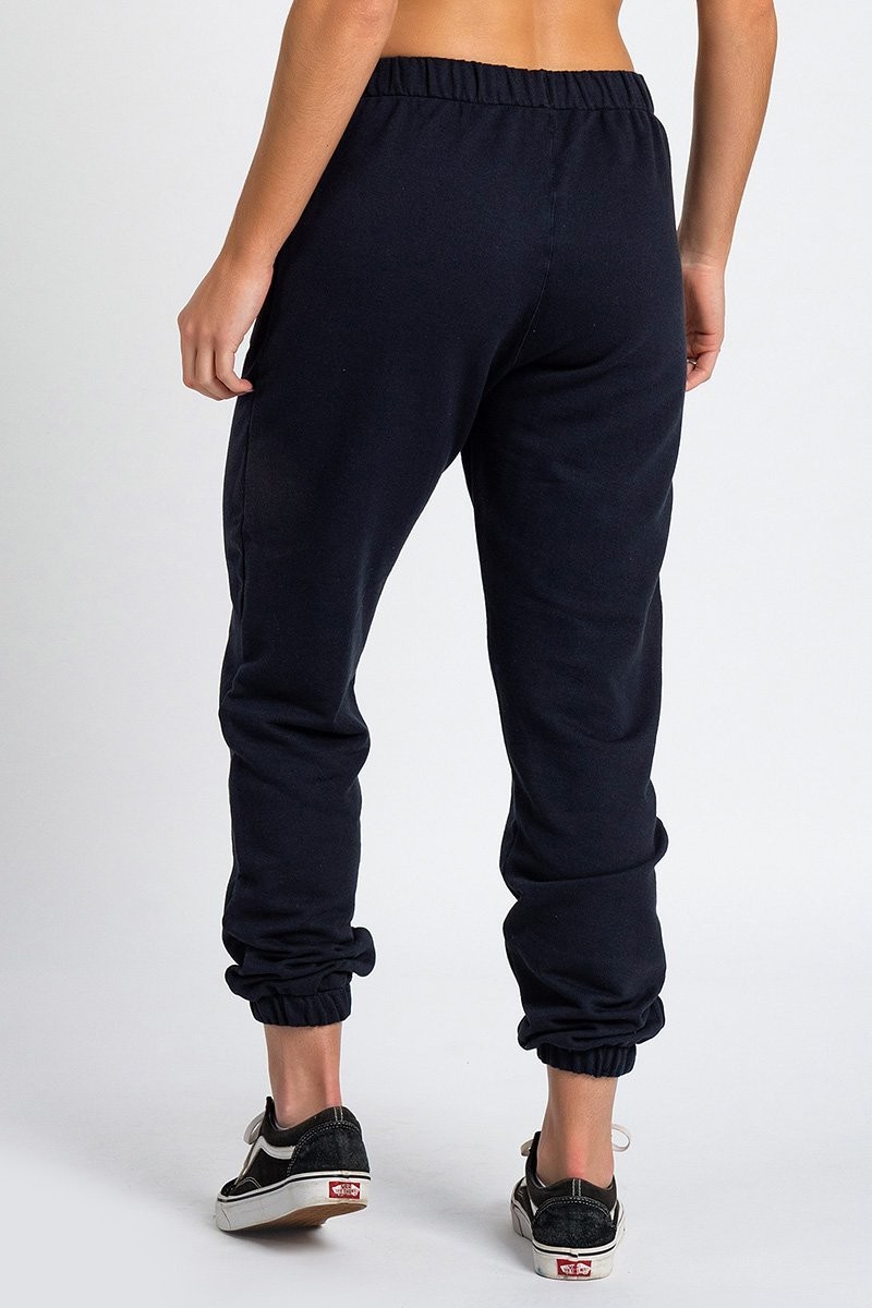 Calça Jogger Color Feminina Peluciada Preto