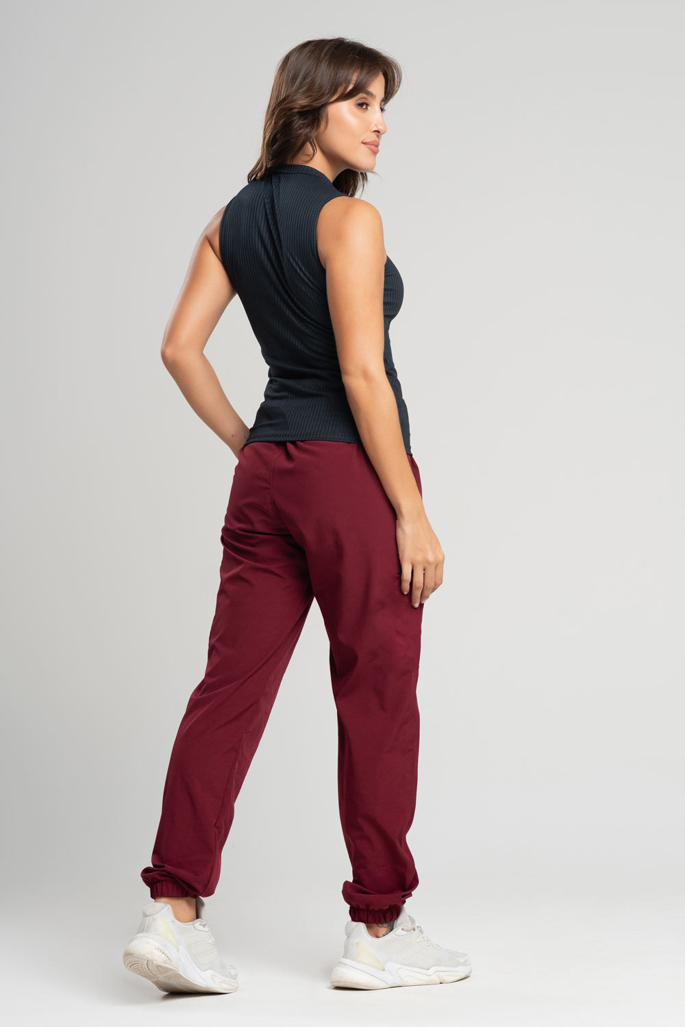 Calça Sport Tactel Feminina Bordo