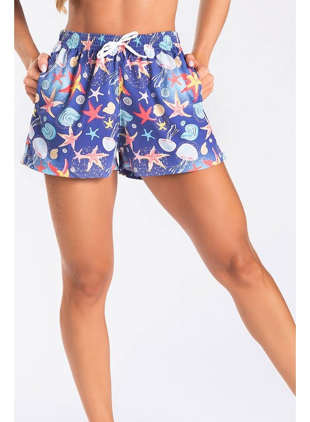 Short Praia Confort Feminino Estrela do Mar