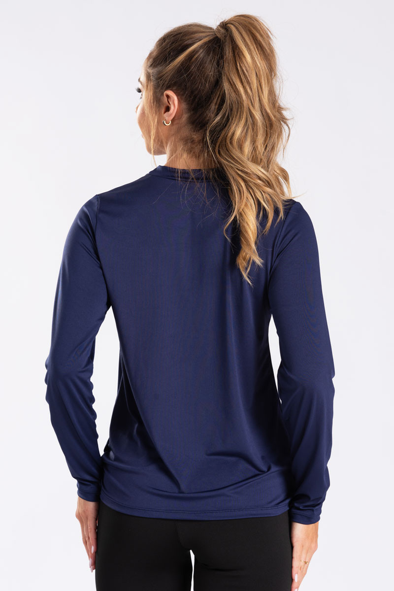 Camiseta Térmica Manga Longa Feminina Peluciada Marinho Camiseta Térmica Manga Longa Feminina Peluciada Marinho