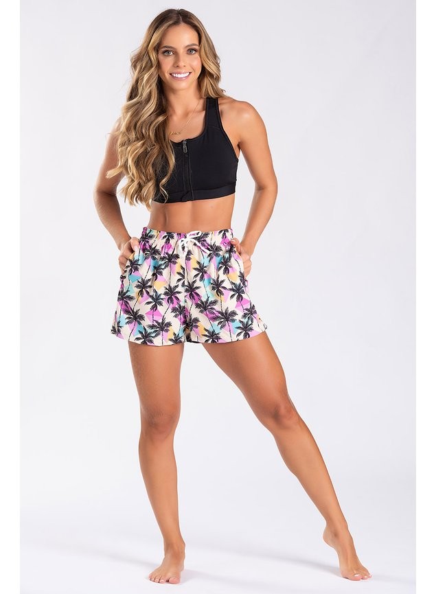 Short Praia Confort Feminino Sunset Short Praia Confort Feminino Sunset