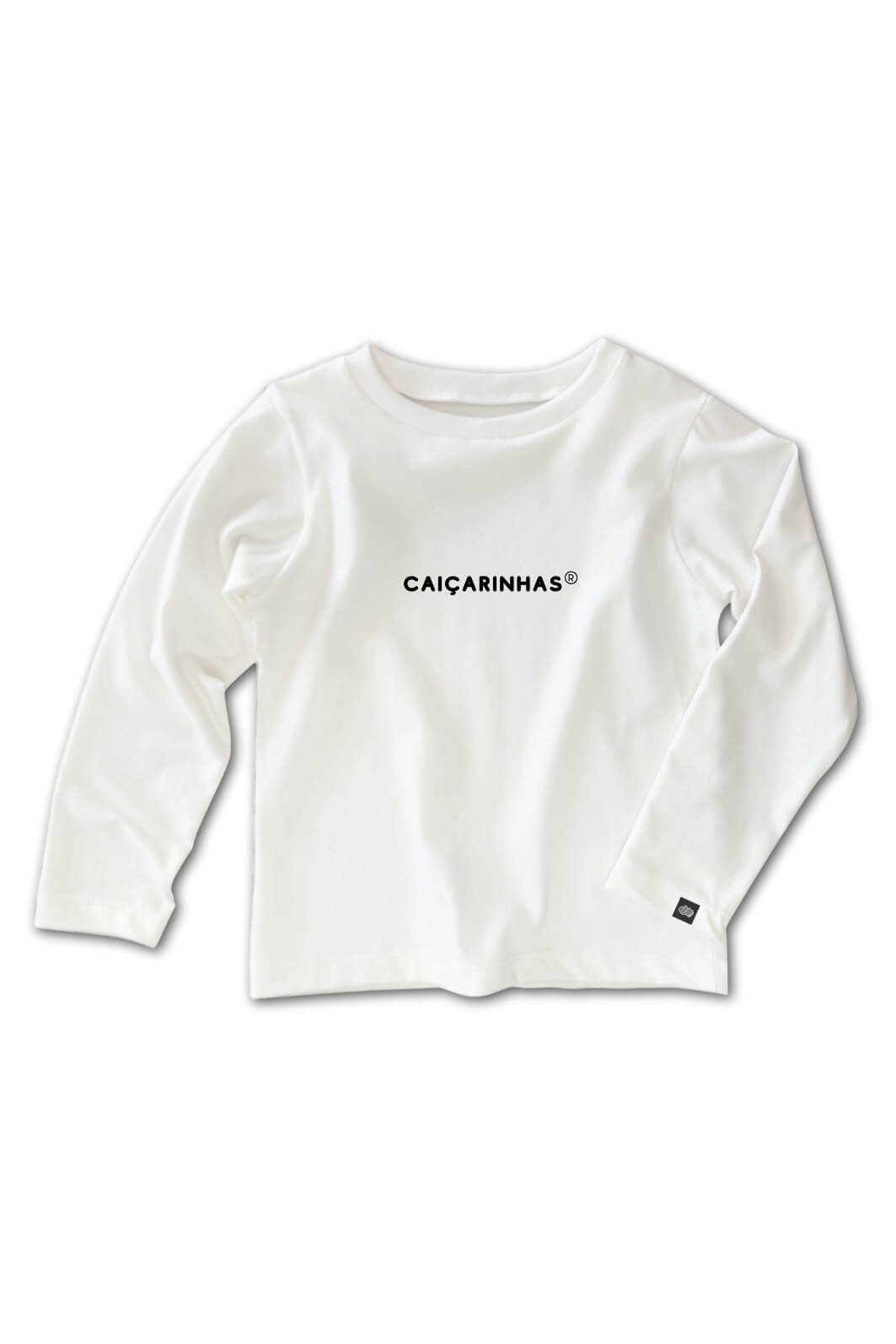 Camiseta Infantil ML Off White Básica Caiçarinhas Camiseta Infantil ML Off White Básica Caiçarinhas