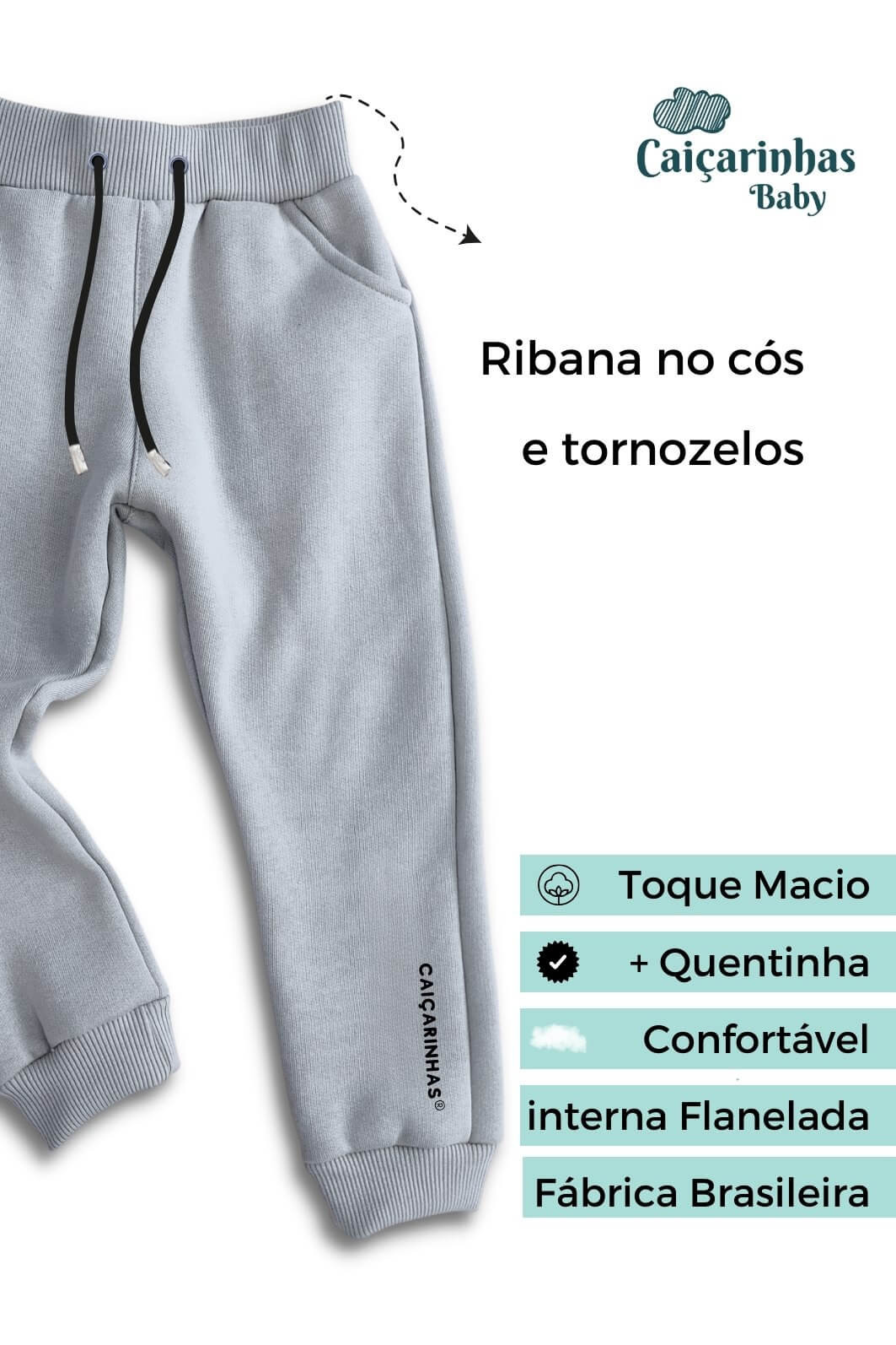 Kit 3 Calças Jogger Confort Caiçarinhas