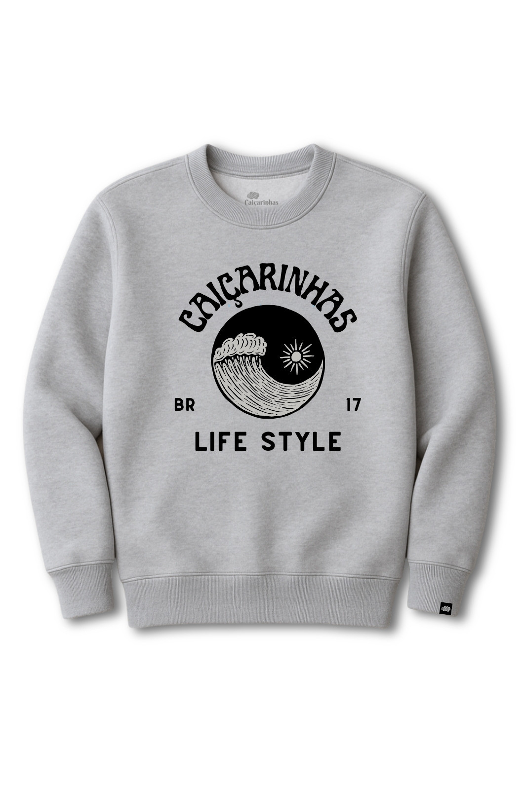 Blusão Infantil Felpado Cinza Caiçarinhas Life Style Blusão Infantil Felpado Cinza Caiçarinhas Life Style