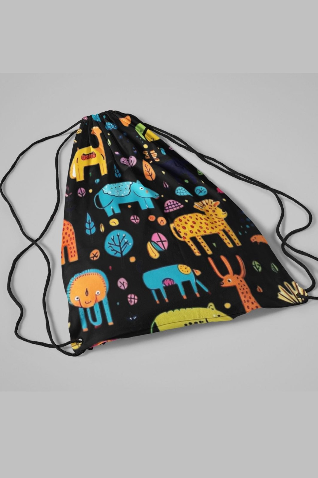 Sacochila preta Animais Abstratos Sacochila preta Animais Abstratos