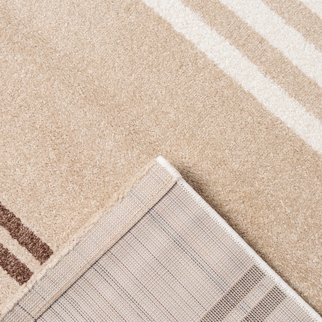 Tapete para Sala Essenciais Geo Bege 250x350 Tapete para Sala Essenciais Geo Bege 250x350