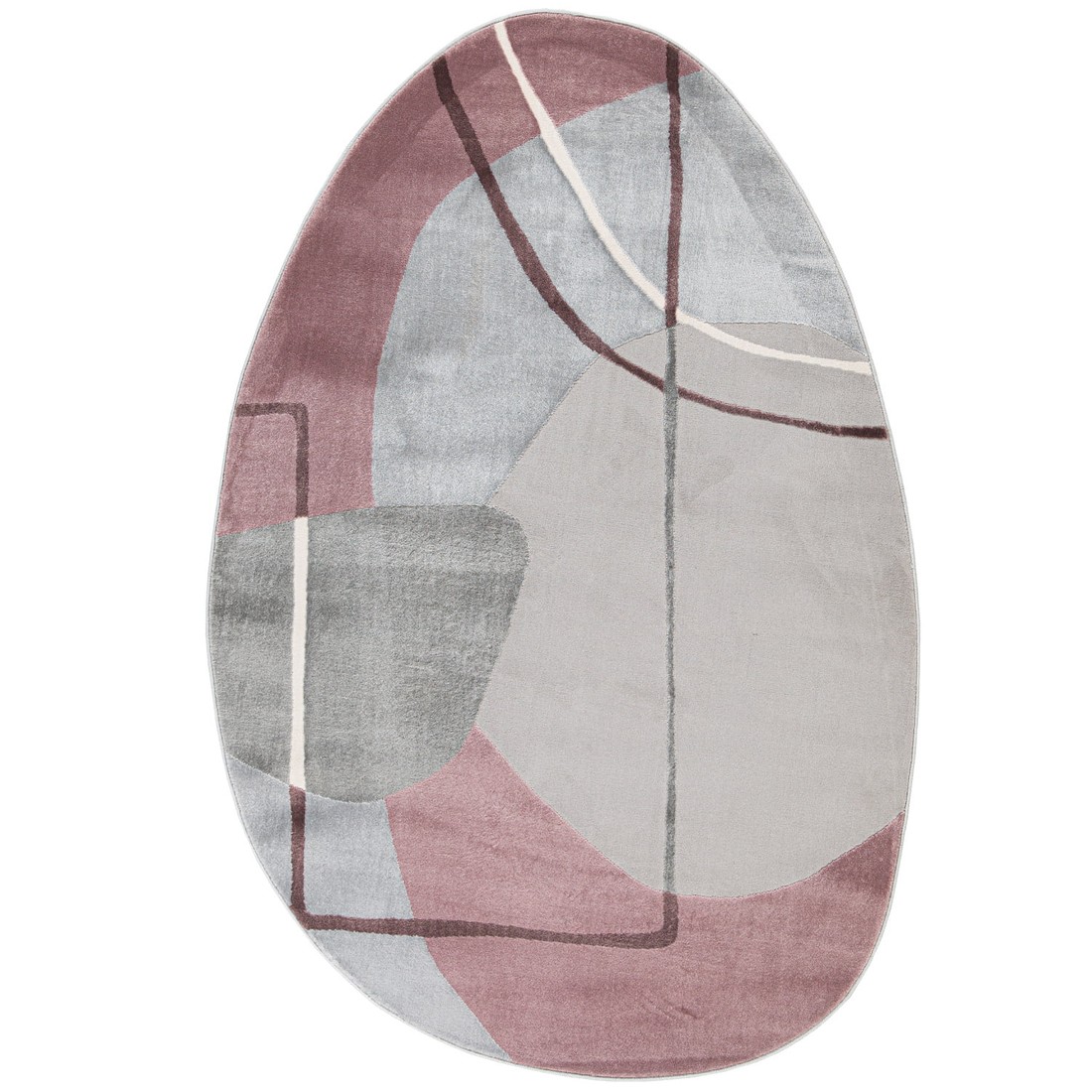 Tapete Organico Sala e Quarto Unique Rose e Cinza 140x200