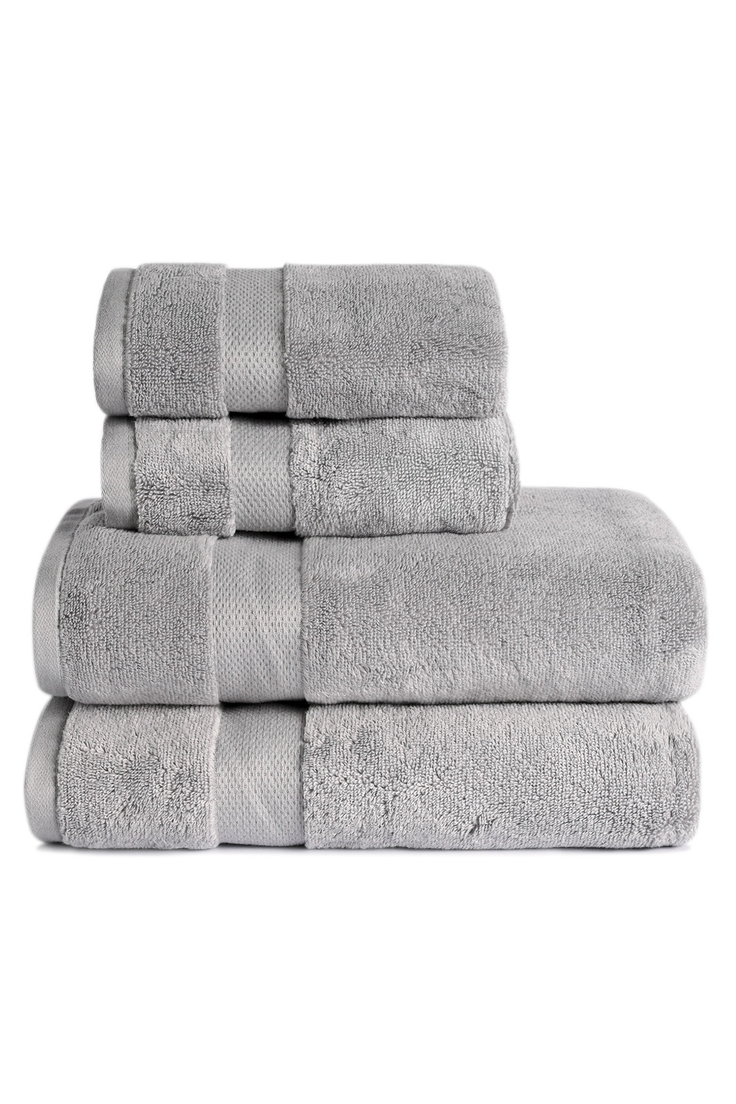 Jogo de Toalha Banho 500g 4 peças Super Soft Zero Twist - Cinza Jogo de Toalha Banho 500g 4 peças Super Soft Zero Twist - Cinza