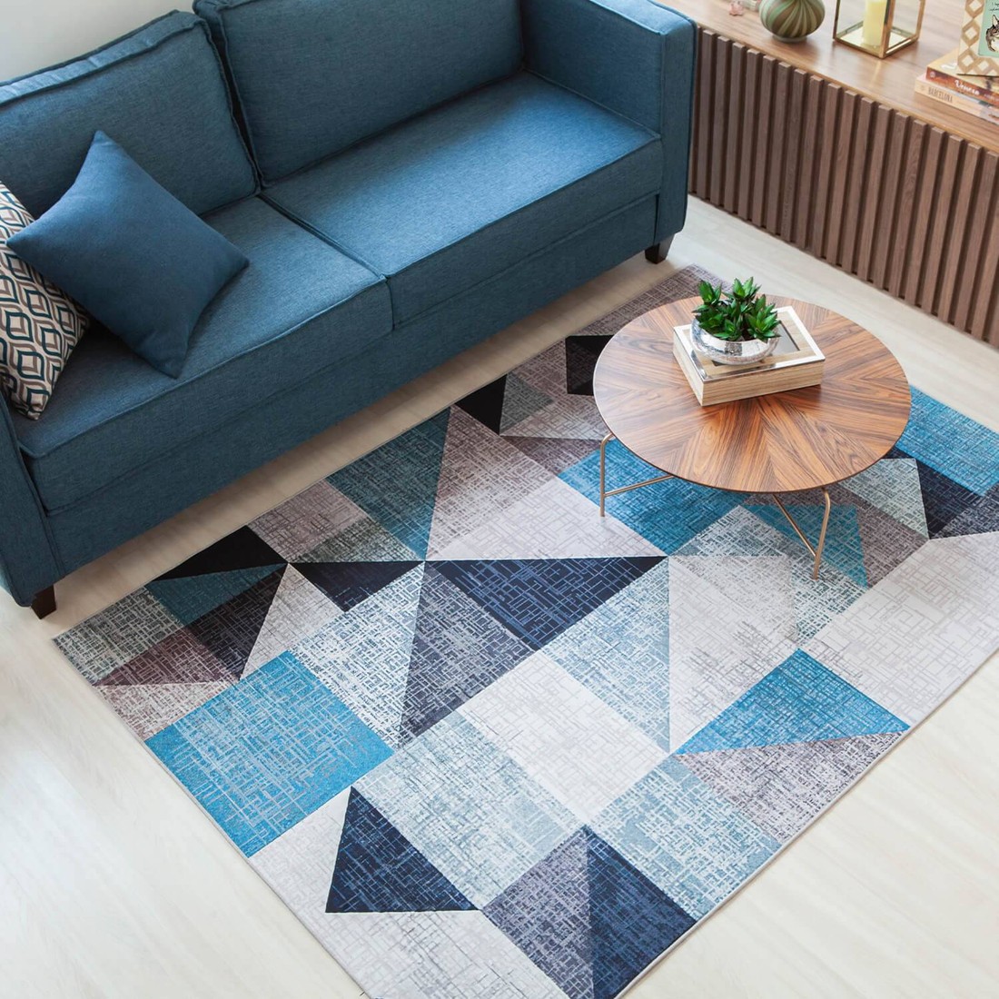 Tapete para Sala Grande EasyClean Ultrasoft Macio Antiderrapante 2,00x1,40 - Blue Tapete para Sala Grande EasyClean Ultrasoft Macio Antiderrapante 2,00x1,40 - Blue