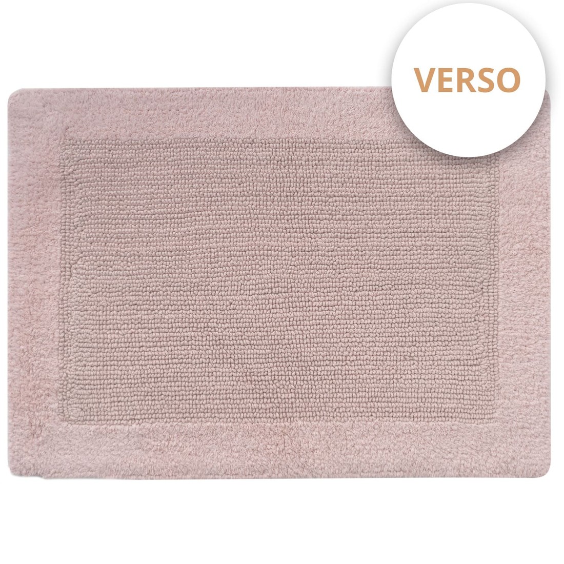 Tapete Dupla Face Indiano de Algodão 50cm x 70cm Rose Tapete Dupla Face Indiano de Algodão 50cm x 70cm Rose