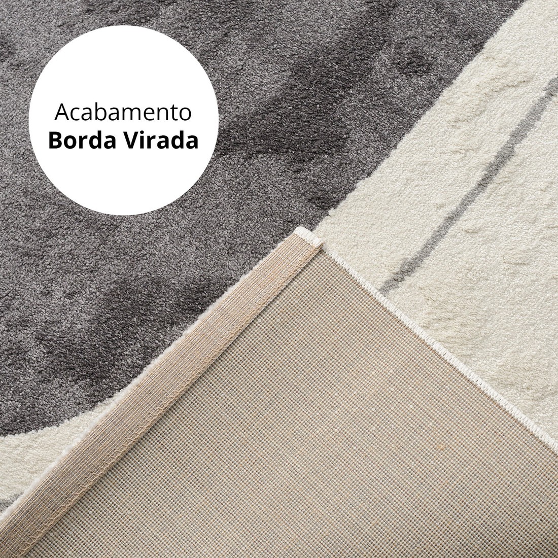 Tapete para Sala Grande Hathor Organico Off White 200x300 Tapete para Sala Grande Hathor Organico Off White 200x300