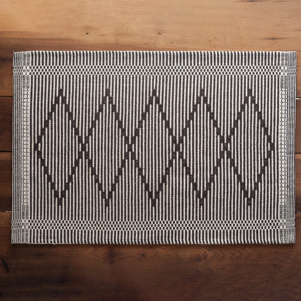 Kit de Cozinha 3 Peças Algodão Zurick Marrom Escuro