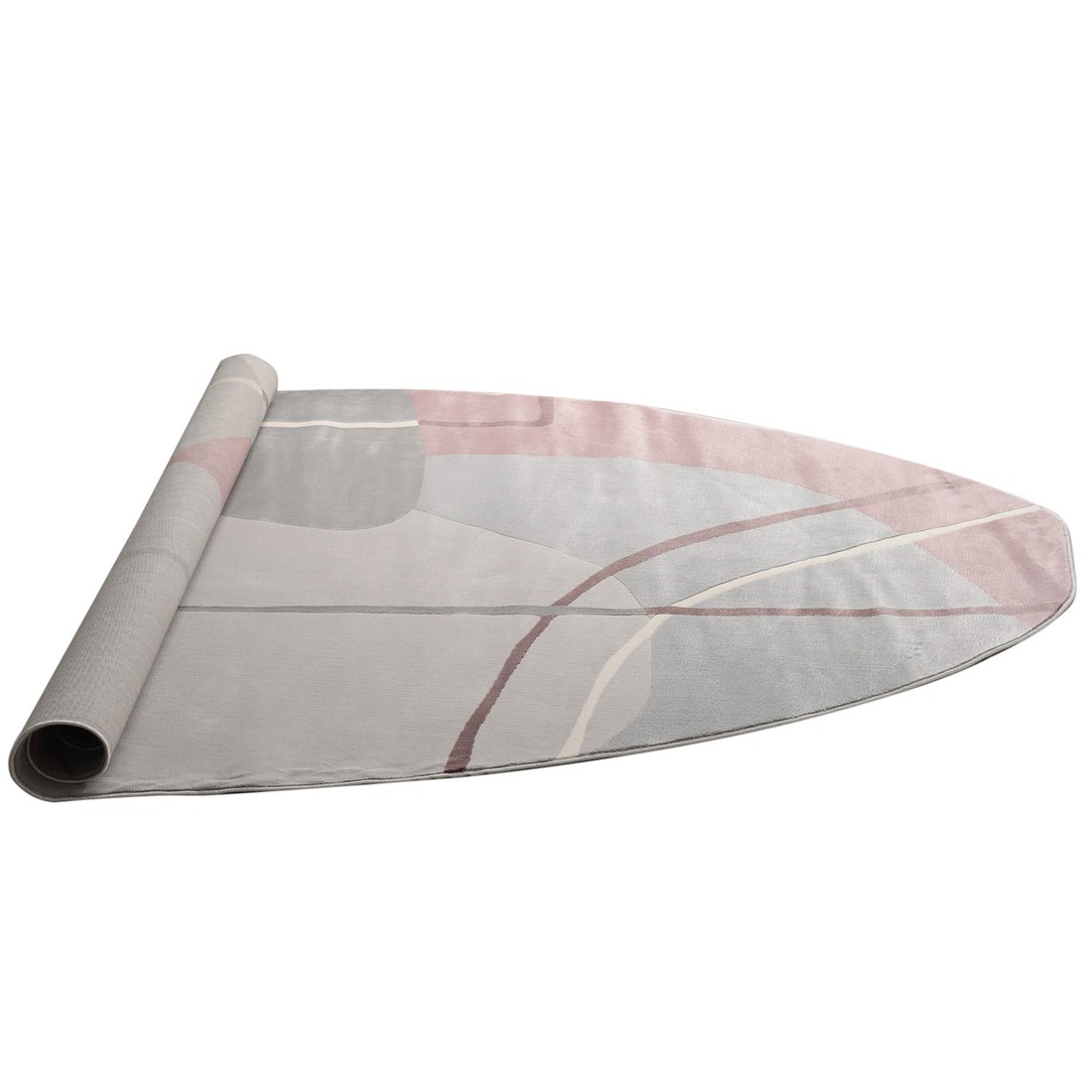 Tapete Organico Sala e Quarto Unique Rose e Cinza 140x200