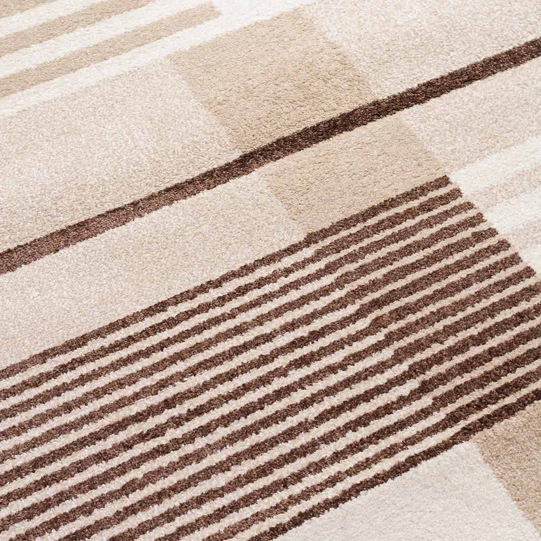 Tapete para Sala Essenciais Geo Bege 250x350 Tapete para Sala Essenciais Geo Bege 250x350