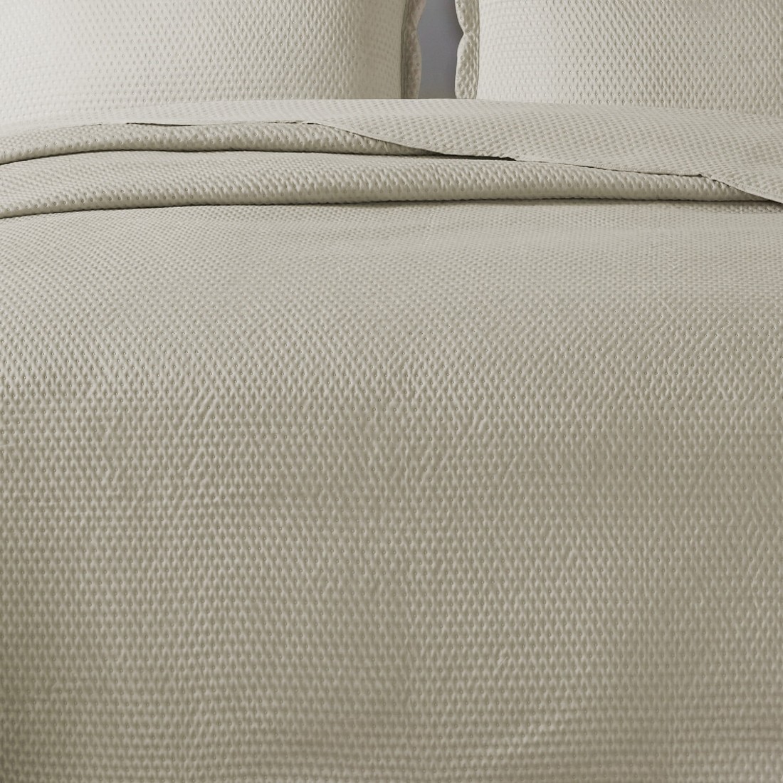 Kit Cobre leito Colcha Queen 3 Peças Bouti Microfibra Dots - Bege Kit Cobre leito Colcha Queen 3 Peças Bouti Microfibra Dots - Bege