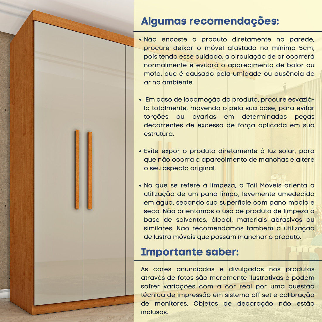 Guarda-Roupa Casal Lagos 6 Portas 4 Gavetas – Tcil Móveis (Cinamomo/Off White) Guarda-Roupa Casal Lagos 6 Portas 4 Gavetas – Tcil Móveis (Cinamomo/Off White)