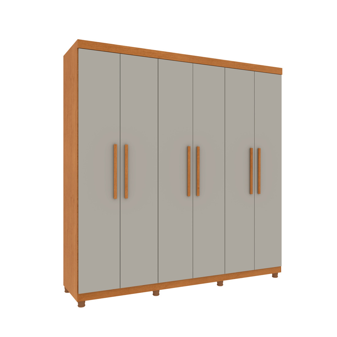 Guarda-Roupa Casal Lagos 6 Portas 4 Gavetas – Tcil Móveis (Cinamomo/Off White) Guarda-Roupa Casal Lagos 6 Portas 4 Gavetas – Tcil Móveis (Cinamomo/Off White)