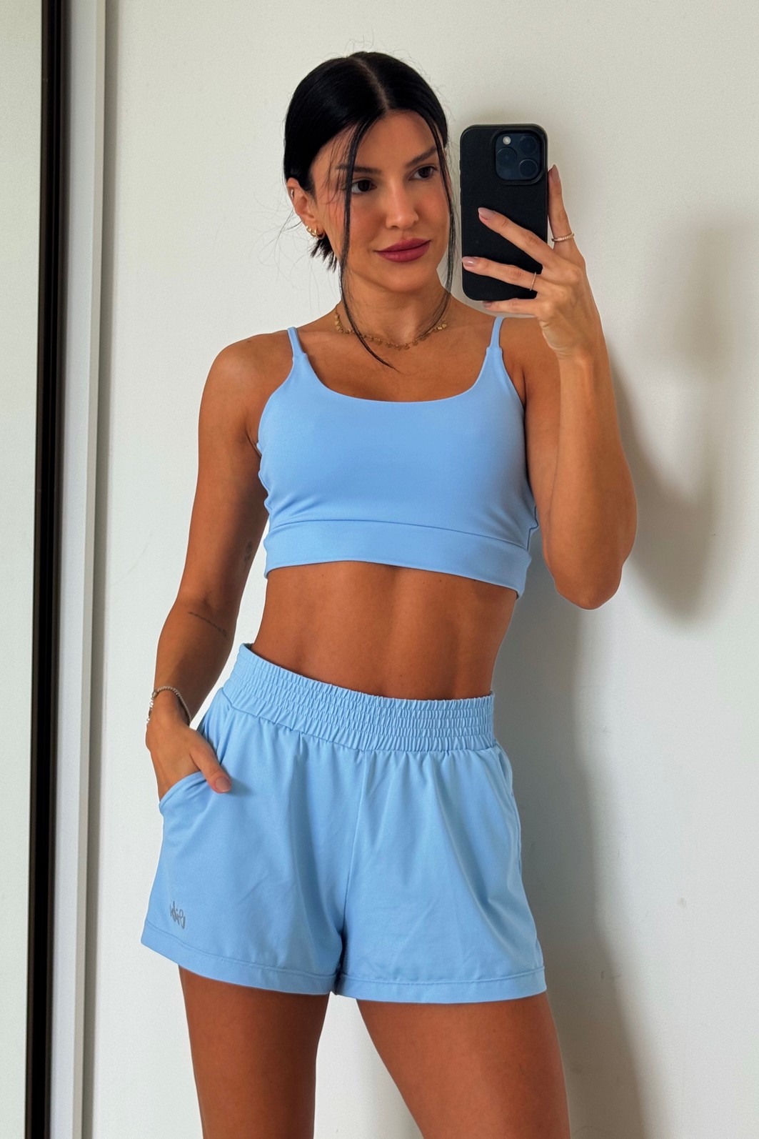 Conjunto: TOP e SHORTS SKY