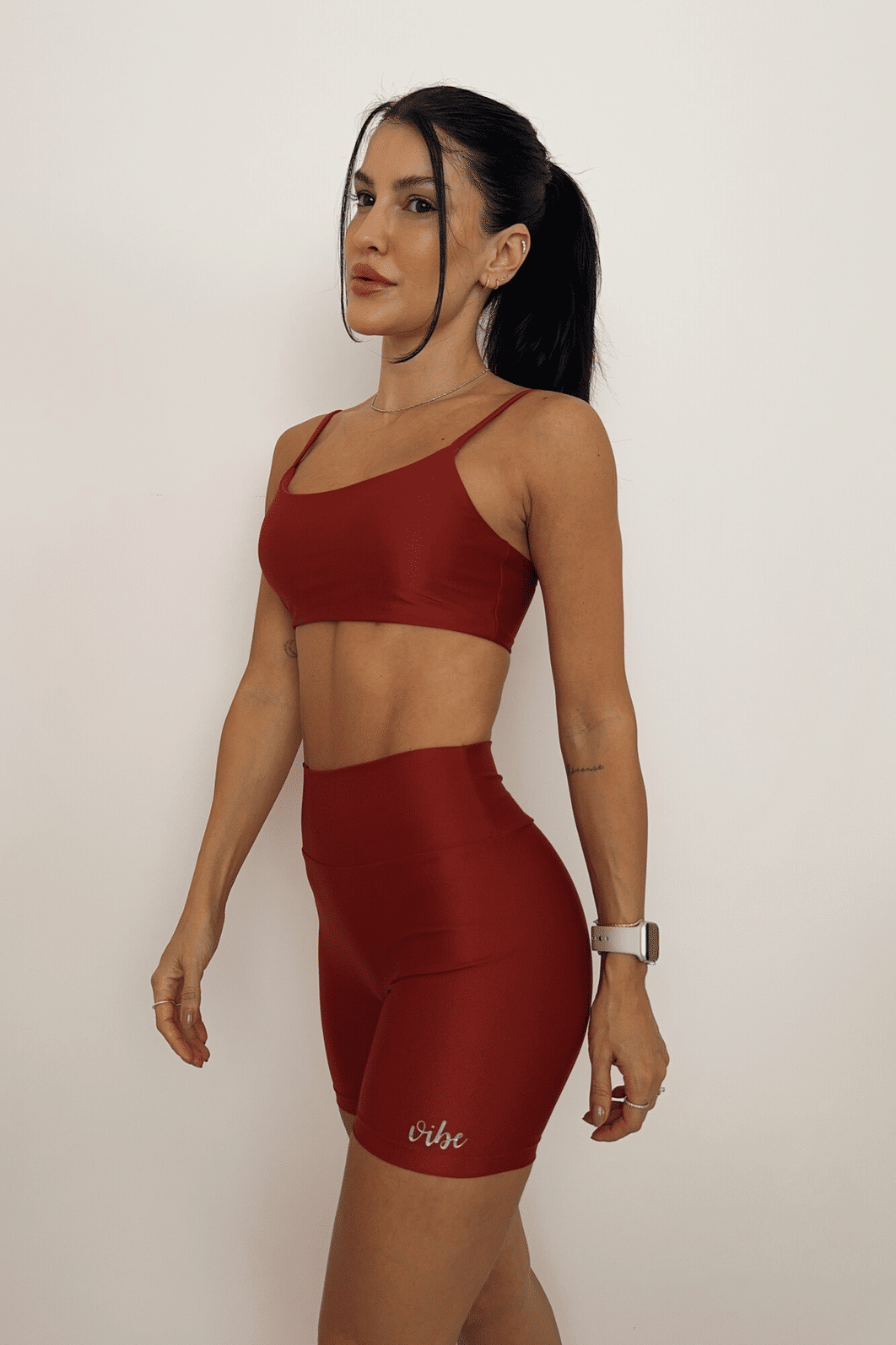 SHORTS SPORT CANELADO CHERRY