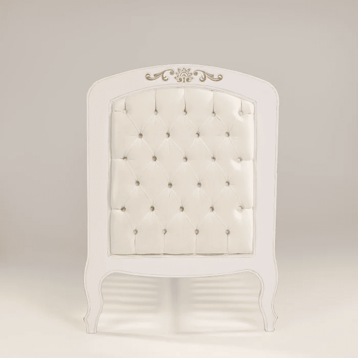 Berço Americano Entalhado Clássico Capitonê 2 em 1 Branco Provençal Berço Americano Entalhado Clássico Capitonê 2 em 1 Branco Provençal