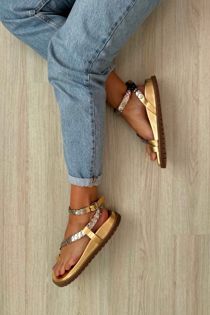 Sandália Duda Dourado Sandália Duda Dourado