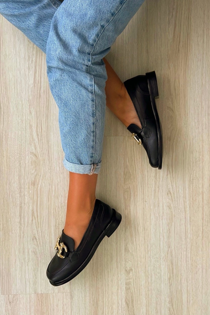 Mocassim Lia Preto Mocassim Lia Preto