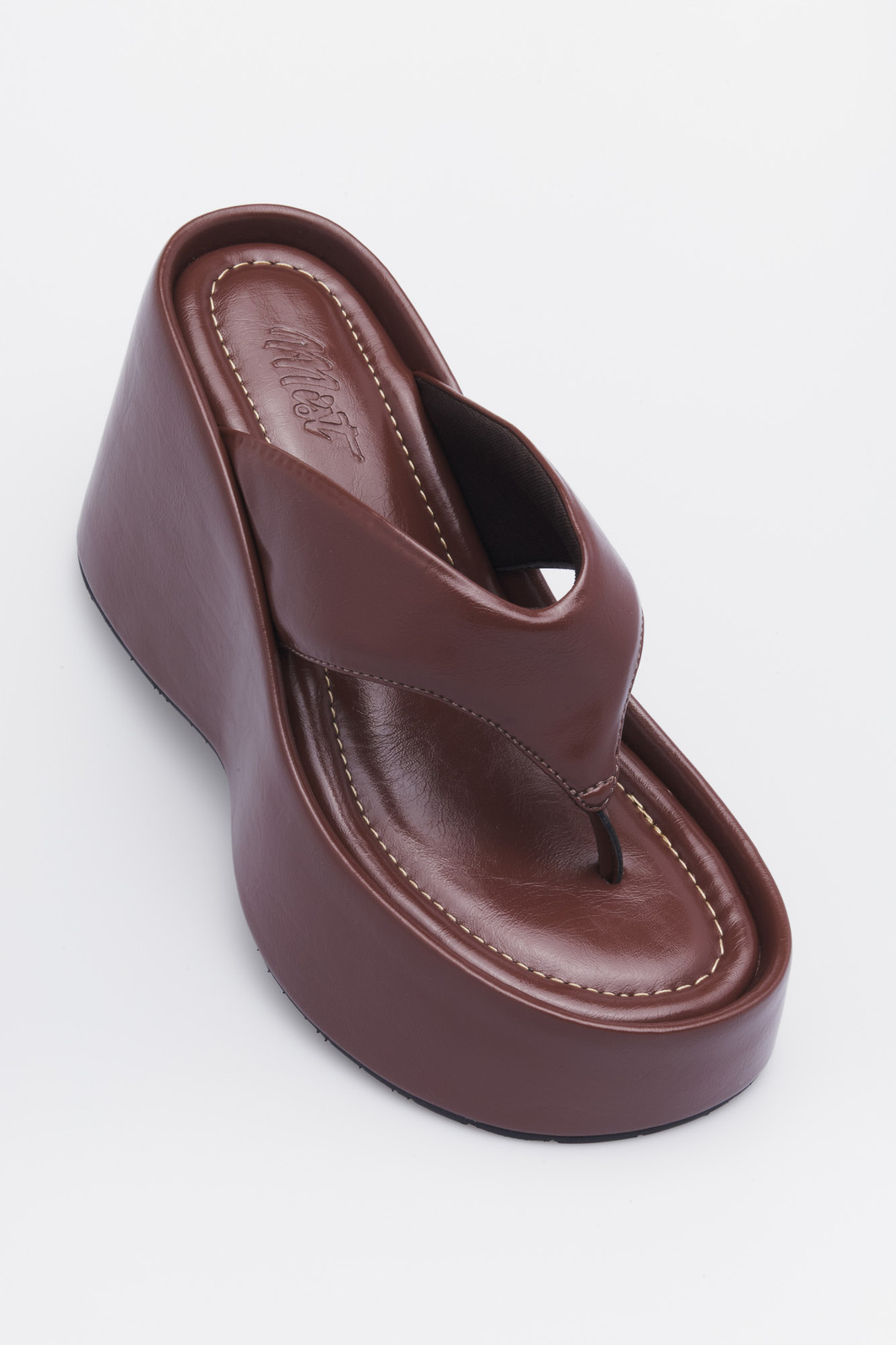 Tamanco Kauana Marrom MIST – Plataforma Alta Feminina Tamanco Kauana Marrom – plataforma feminina estilo retrô