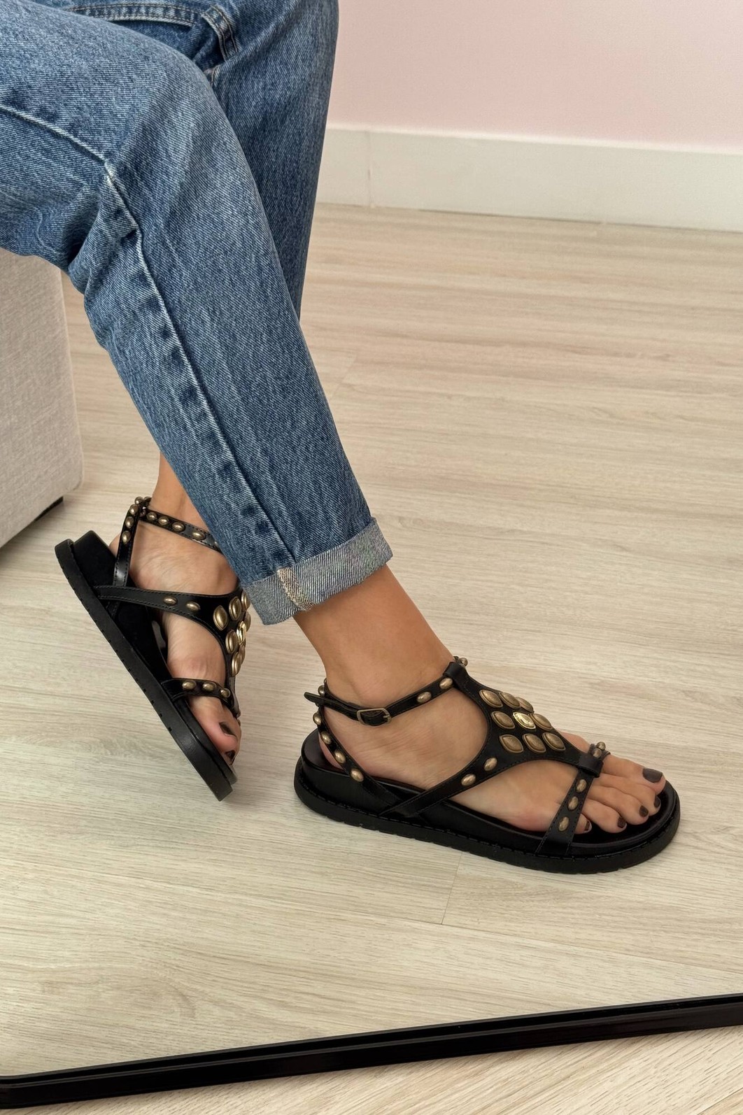 Sandália Manuela Preta Sandália Manuela Preta