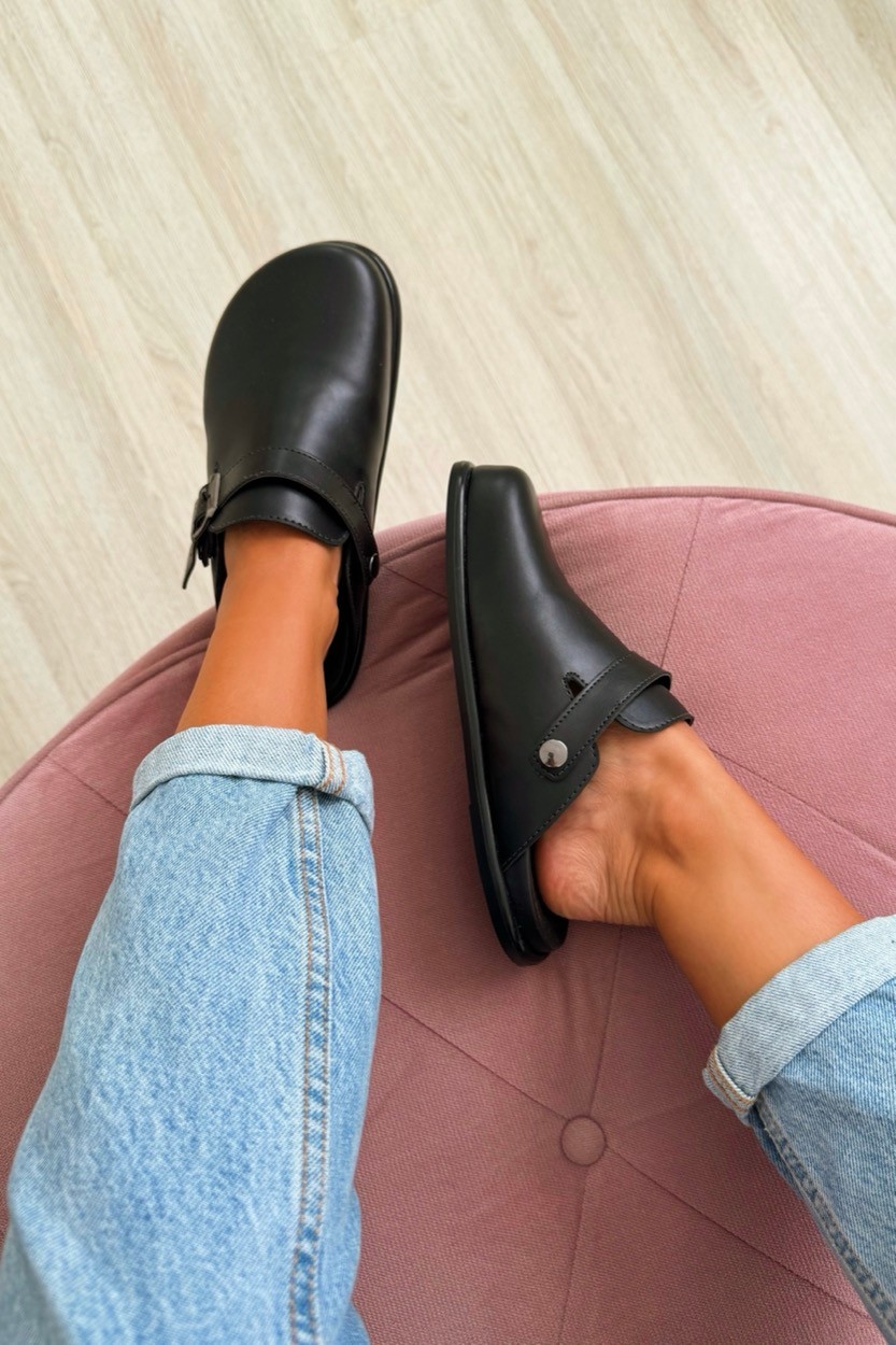 Mule Cléo Preto Mule Cléo Preto