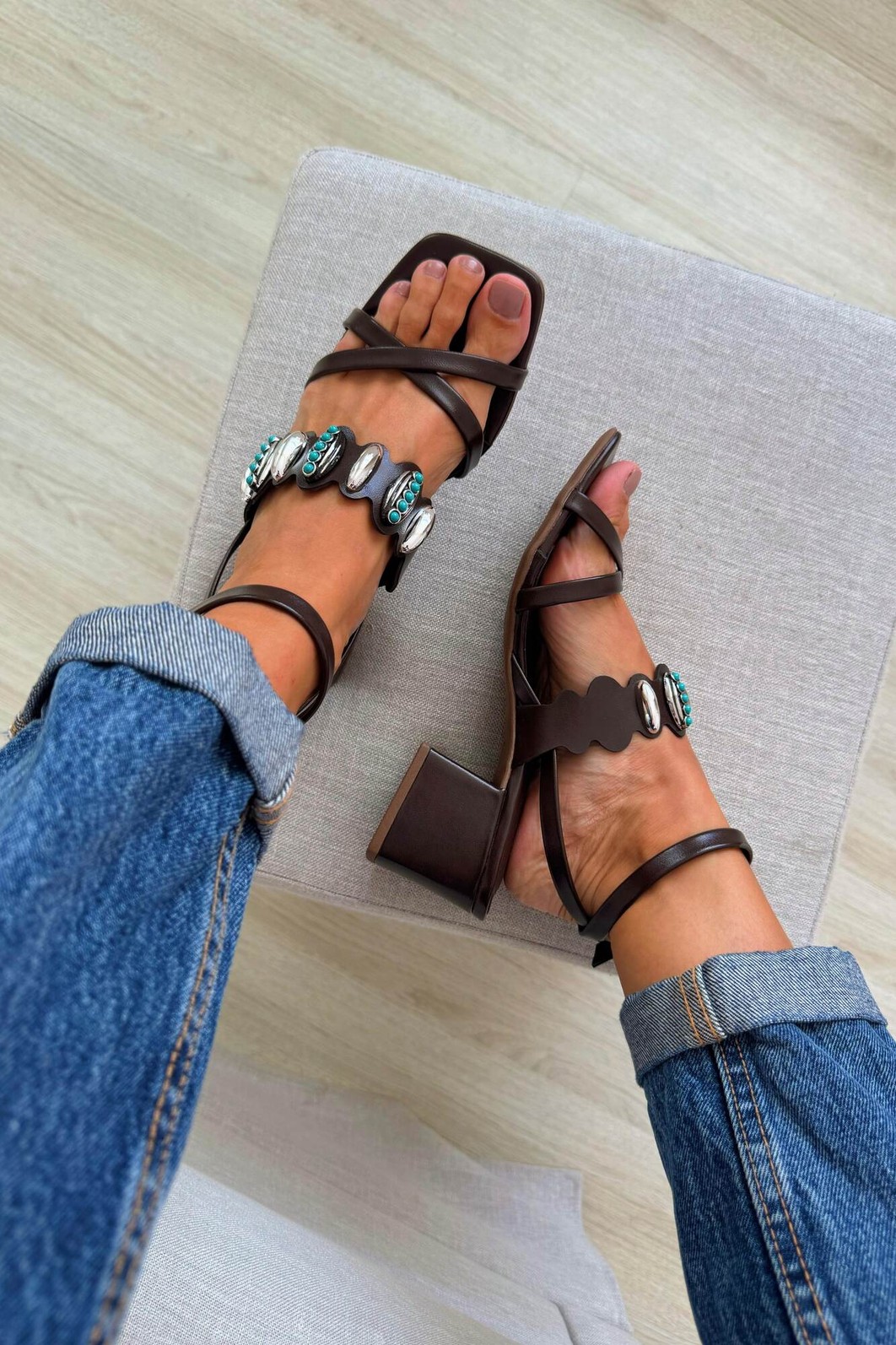 Sandália Claudia Café Sandália Claudia Café