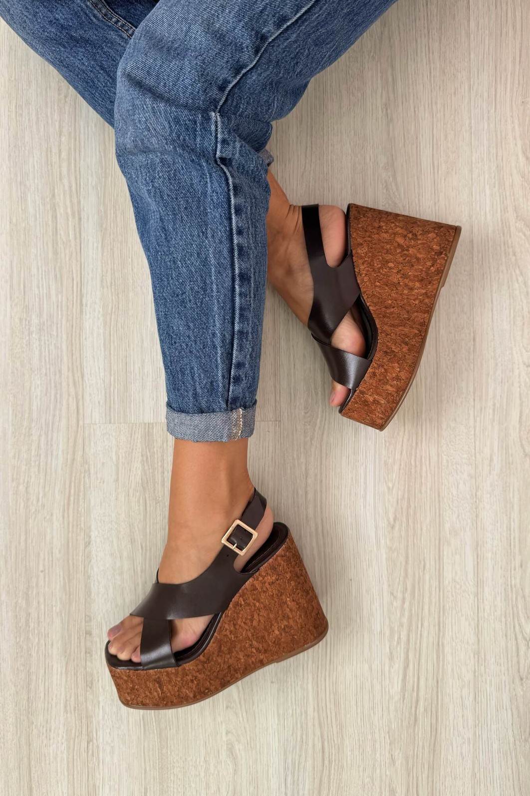 Sandália Demi Café Sandália Demi Café