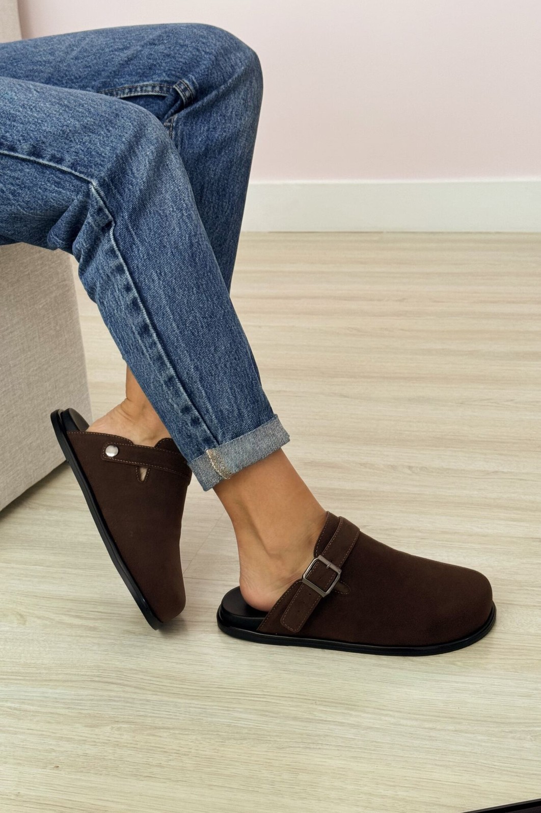 Mule Cléo Marrom Mule Cléo Marrom