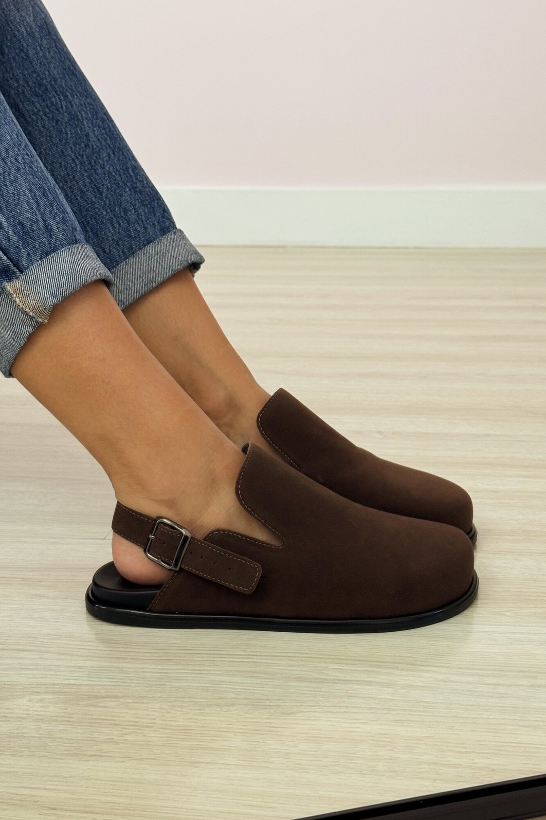 Mule Cléo Marrom Mule Cléo Marrom