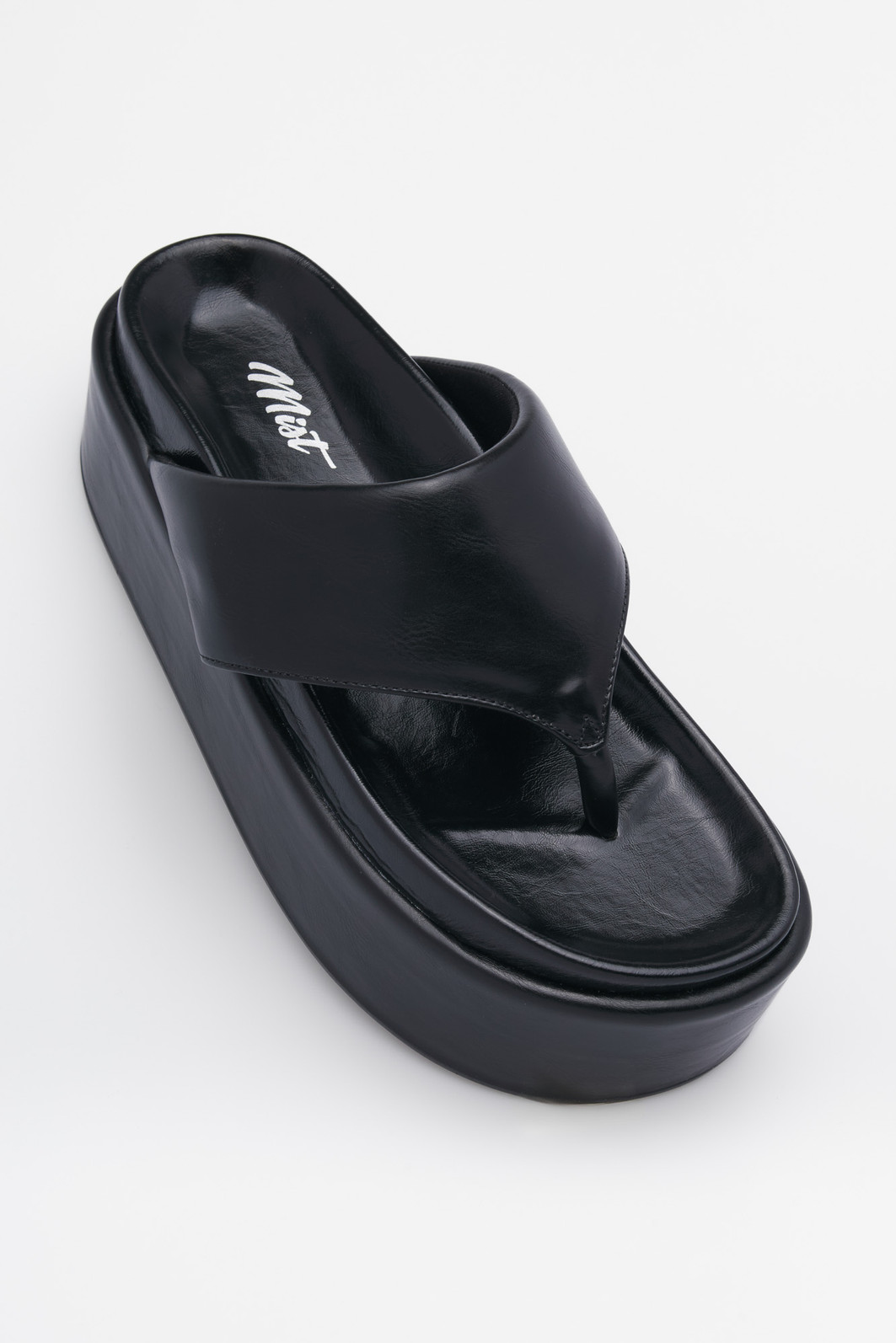 Flatform Deise Preto Chinelo Plataforma Feminina Mist Flatform Deise Preto Chinelo Plataforma Feminina Mist